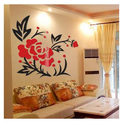 Flower Peony DIY 3D 2mm Acrylic Wall Art (48x48 Inches) - Image 2
