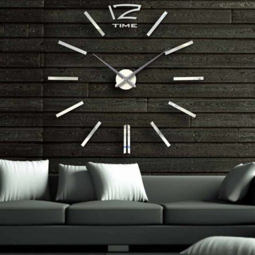 Modern 3D Mirror DIY 3D 2mm Acrylic Wall Clock (35*35 Inches)