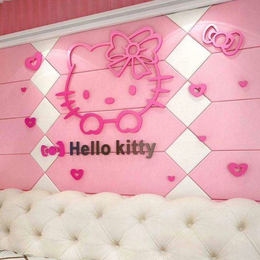 Hello Kitty Diy 3D 2Mm Acrylic Wall Art (5 X 5 Feet)