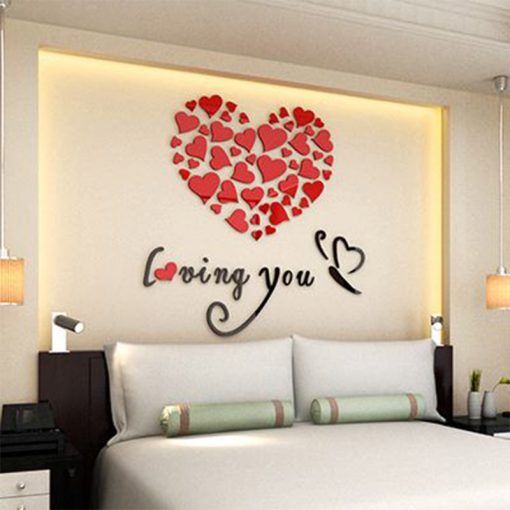 Loving You DIY 3D 2mm Acrylic Wall Art (48 Inches)