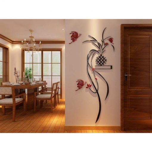 Mural Vase Diy 3D 2Mm Acrylic Wall Art (6 Feet) - Image 2