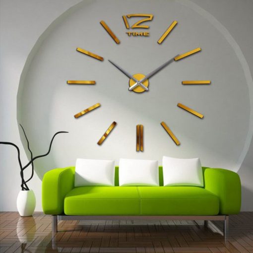 Modern 3D Mirror DIY 3D 2mm Acrylic Wall Clock (35*35 Inches) - Image 4