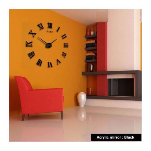 Roman New Design DIY 3D 2mm Acrylic Wall Clock (32 Inches)