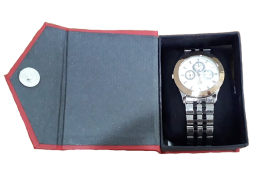 Silver Chronometer Stone Watch for men - Image 3
