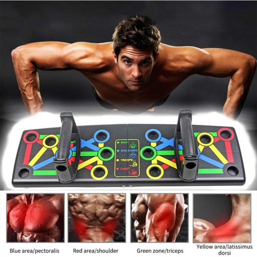 Foldable Push Up Board, 9 In 1 Multifunction Push-Up Rack For Home Workouts