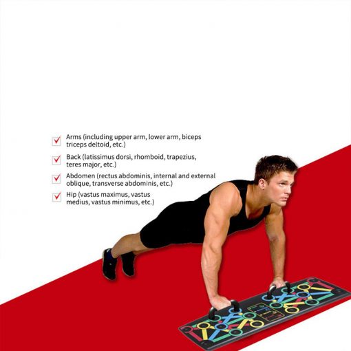 Foldable Push Up Board, 9 In 1 Multifunction Push-Up Rack For Home Workouts - Image 5