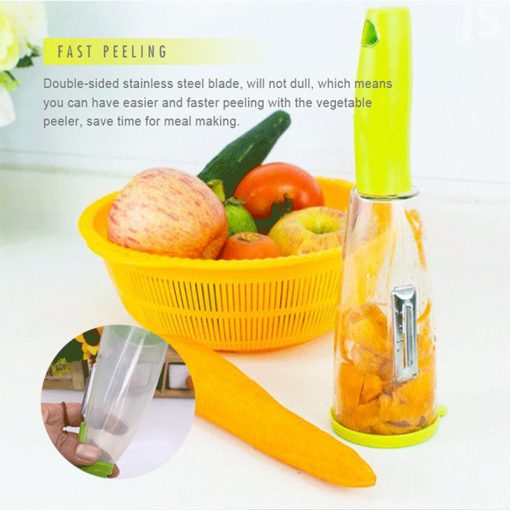 Smart Multi functional Vegetable/ Fruit Peeler With Trash For Kitchen - Image 5